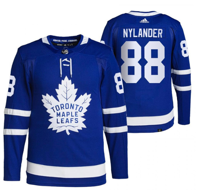 Men's  Blue Toronto Maple Leafs #88 William Nylander 2021 Stitched NHL Jersey